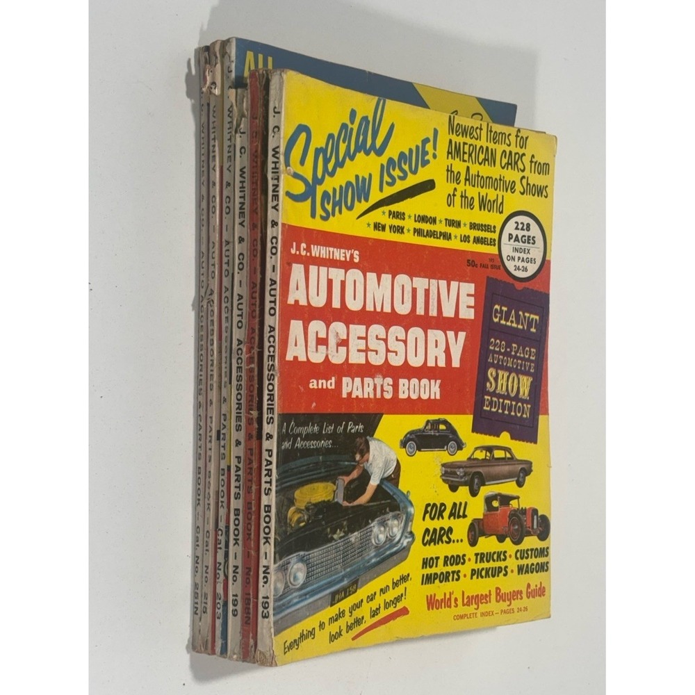 Vintage 6 Lot Of JC Whitney Parts & Accessories Magazines, Automotive All Makes - Picture 2 of 9